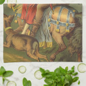  Victoriaans tapijt, broer en zuster Theedoek (Gevouwen)