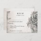 Victoriaans  Tattoo Roos RSVP (Voorkant / Achterkant)