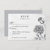 Victoriaans  Tattoo Roos RSVP (Voorkant / Achterkant)