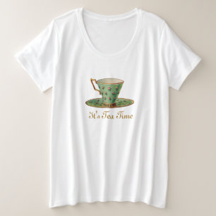 Victoriaans theebeker Grote Maat T-shirt