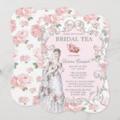 Victoriaans theepartij kaart (Voorkant / Achterkant)