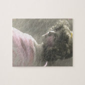 Victoriaans tienermeisje in roze Legpuzzel (Horizontaal)