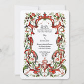  Victoriaans tijdperk 1853  Floral Border Kaart (Voorkant)