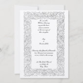 Victoriaans tijdperk 1873 Eenvoudig Floraal Lijst Kaart (Voorkant)