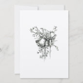 Victoriaans tijdperk 1873 Eenvoudig Floraal Lijst Kaart (Achterkant)