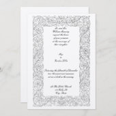 Victoriaans tijdperk 1873 Eenvoudig Floraal Lijst Kaart (Voorkant / Achterkant)