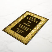 Victoriaans tijdperk 1882 grens Folie Uitnodiging (Gedraaid)