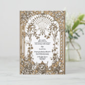 Victoriaans tijdperk 1897 Baroque Rococo Altar Kaart (Staand voorkant)