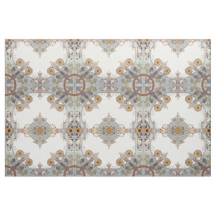 Victoriaans tijdperk 1899 Art Nouveau bloemmotief Stof