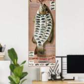  Victoriaans tijdperk 50 Vis Poster (Thuiskantoor)