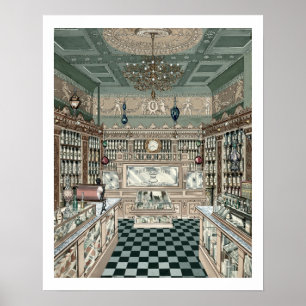  Victoriaans tijdperk: Apothecary Art Drugstore Poster