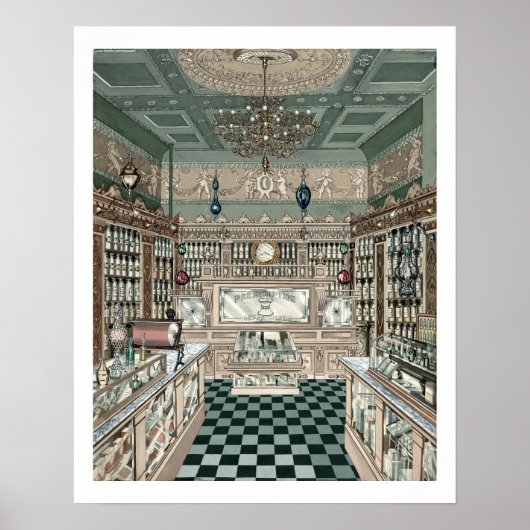 Victoriaans tijdperk: Apothecary Art Drugstore Poster (Voorkant)