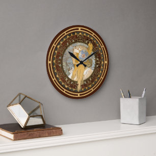 Victoriaans tijdperk Art Nouveau Blonde vrouw door Grote Klok