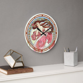 Victoriaans tijdperk Art Nouveau Dancer door Alfon Grote Klok