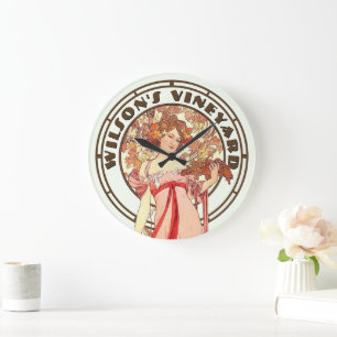 Victoriaans tijdperk Art Nouveau door Mucha Vineya Grote Klok