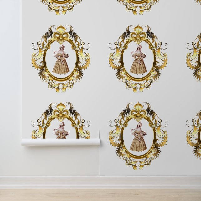 Victoriaans tijdperk behang (Applicatie)