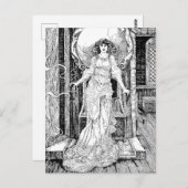  Victoriaans tijdperk de dame van Shalott Briefkaart (Voorkant / Achterkant)