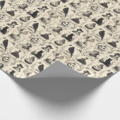  Victoriaans Tijdperk Halloween Cadeaupapier (Hoek)