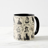 Victoriaans Tijdperk Halloween Mok (Voorkant rechts)