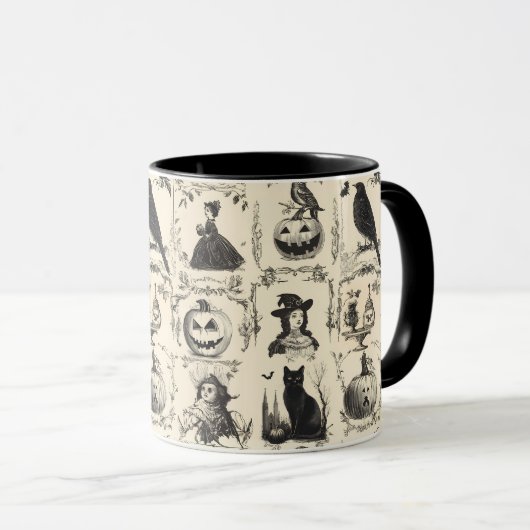 Victoriaans Tijdperk Halloween Mok (Voorkant rechts)
