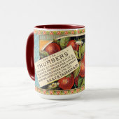  Victoriaans tijdperk ingeblikte aardbeien adverte Mok (Voorkant links)