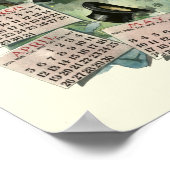 Victoriaans tijdperk New York Brouwerij 1896 Agend Poster (Hoek)