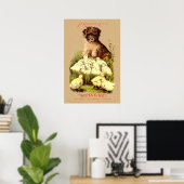 Victoriaans tijdperk puppy & Baby chicks zeep adve Poster (Thuiskantoor)