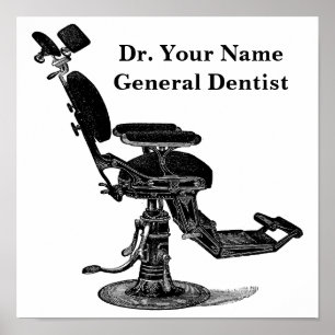 Victoriaans tijdperk Sjabloon gebitsvoorzitter Poster
