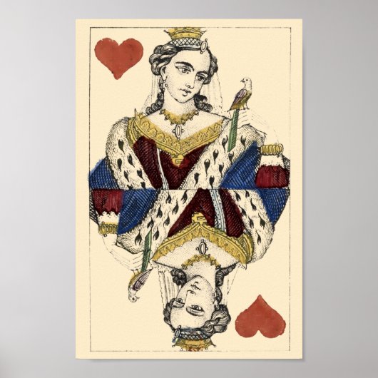  Victoriaans tijdperk van de hartenkoningin Poster (Voorkant)