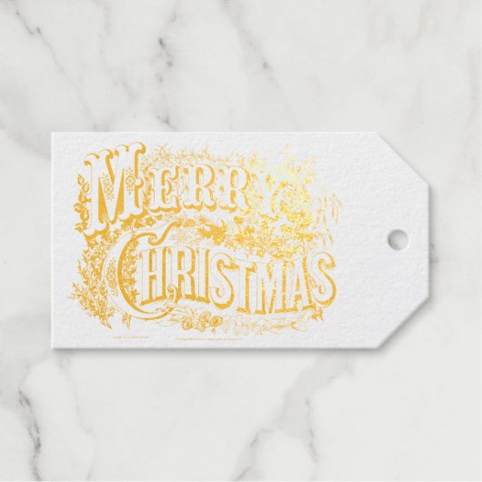  Victoriaans tijdperk van kerst Cadeaulabels (Voorkant (horizontaal))