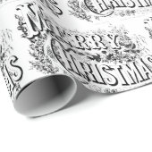  Victoriaans tijdperk van kerst Cadeaupapier (Rol Hoek)