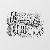  Victoriaans tijdperk van kerst Raamsticker (Vel)