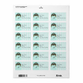 Victoriaans Tortelduifjes Adresetiketten Etiket (Full Sheet)