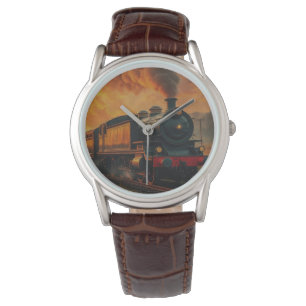 Victoriaans treinreis - Steampunk stoomtrein Horloge