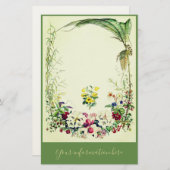 Victoriaans tropisch briefpapier. Briefpapier (Voorkant / Achterkant)