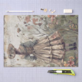 Victoriaans tuin meisje tissuepapier (Craft)