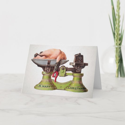  Victoriaans Turkije Kerst Kaart (Voorkant)