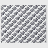 /Victoriaans typemachine-gravering Cadeaupapier (Vlak)