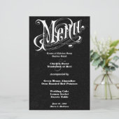  Victoriaans typografie Chalkboard Wedding (Staand voorkant)