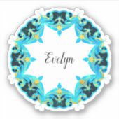 Victoriaans Uitmuntend Klassiek Ontwerp Uw Eigen Sticker (Voorkant)