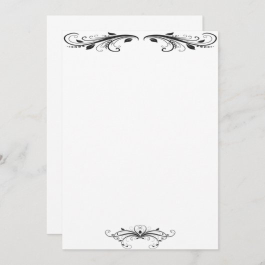 Victoriaans uitnodiging (Voorkant / Achterkant)