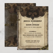 Victoriaans uitnodiging tot het sturen van ridderr (Voorkant / Achterkant)