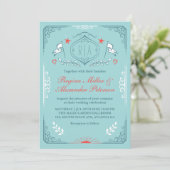 Victoriaans uitnodiging tot het uitzenden van een (Staand voorkant)