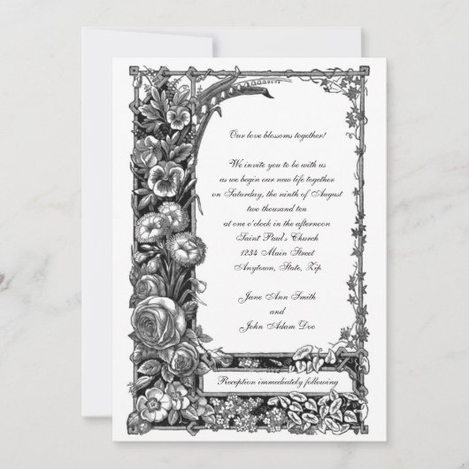 Victoriaans uitnodiging tot weddenschappen (Voorkant)