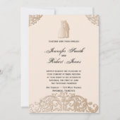 Victoriaans uitnodiging tot weduwschap met Gold Fi (Voorkant)