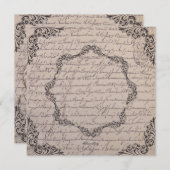  Victoriaans Uitnodiging van de Bridal (Voorkant / Achterkant)