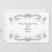 Victoriaans uitnodiging van de Mode van de Dames (Achterkant)