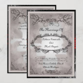 Victoriaans uitnodiging voor weddenschappen (Voorkant / Achterkant)