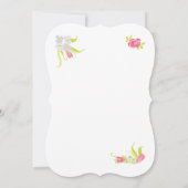 Victoriaans uitnodigingen van Tea Party om gestape (Achterkant)