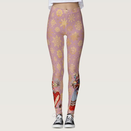 Victoriaans vakantie Leggings (Voorkant)